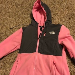 North face zip up hoodie